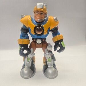 Mattel Rescue Heroes Rocky Canyon Action Figure 2001 VTG Toy 78370 Blue Orange